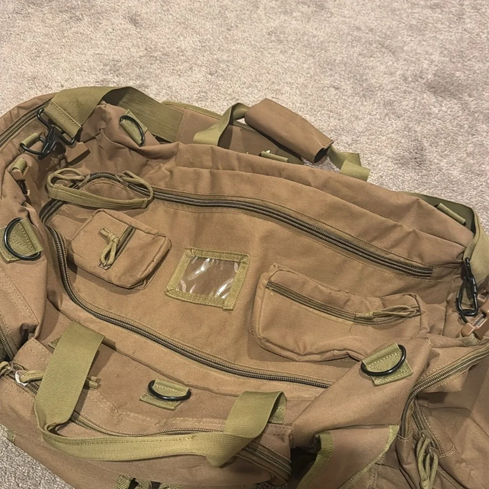 Voodoo Tactical Military Duffle Gear Bag Olive Drab Army Style